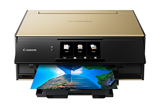 Canon TS9120 Wireless All-In-One Printer with Scanner and Copier: Mobile and Tablet Printing, with Airprint(TM) and Google Cloud Print compatible, Gold (2231C022)