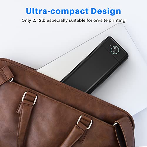 Phomemo M08F A4 Portable Printer, 2022 Upgrade Lightweight and Compact Thermal Mobile Printer, Wireless Printer for Travel, Vehicles, Office & School Compatible with Android and iOS Phone & Laptop