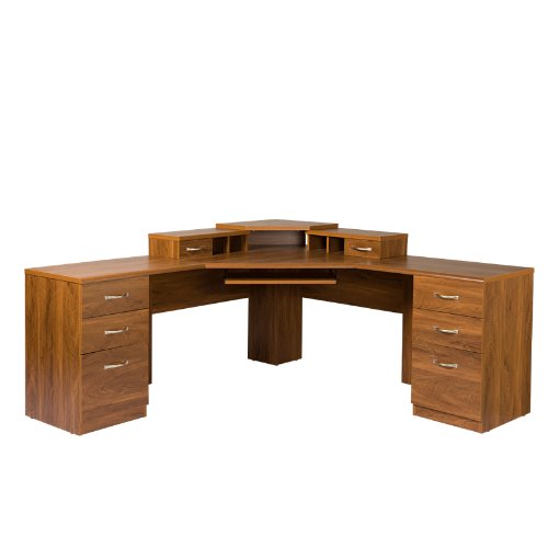 American Furniture Classics L-Work Center with Monitor Platform