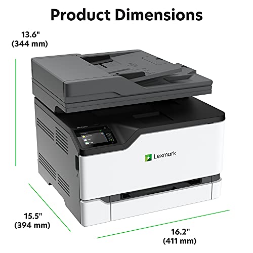 Lexmark MC3326i Colour Multifunction Laser Printer with Print, Copy, Scan and Wireless Capabilities, Two Sided Printing with Full Spectrum Security and Prints Up to 26ppm (40N9660)