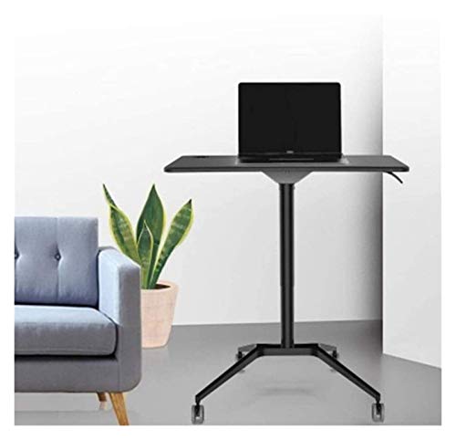 None Lectern Podium Mobile Laptop Cart Standing Office Bedside Sofa Couch Recliner Tray with Wheels (White)