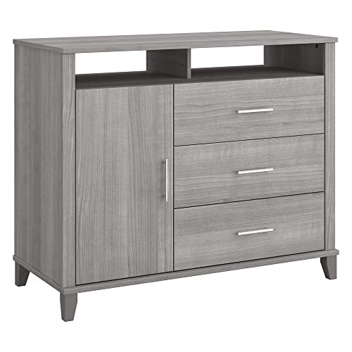 Bush Furniture Somerset Office Storage Credenza in Platinum Gray