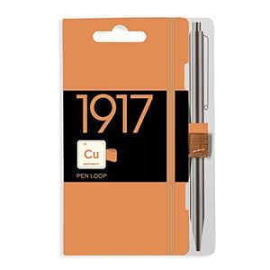 Leuchtturm1917 Medium Size A5 Hardcover Metallic Copper Notebook - Dotted Pages with Leuchtturm1917 Self-Adhesive Pen Loop and Gift Boutique Pen