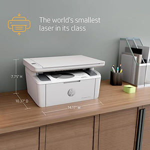 HP Laserjet MFP M140 we Wireless All-in-One Black & White Monochrome Laser Printer, White - Print Copy Scan - 21 ppm, 600 x 600 dpi, 8.5 x 14, with HP+ and Bonus 6 Months Instant Ink