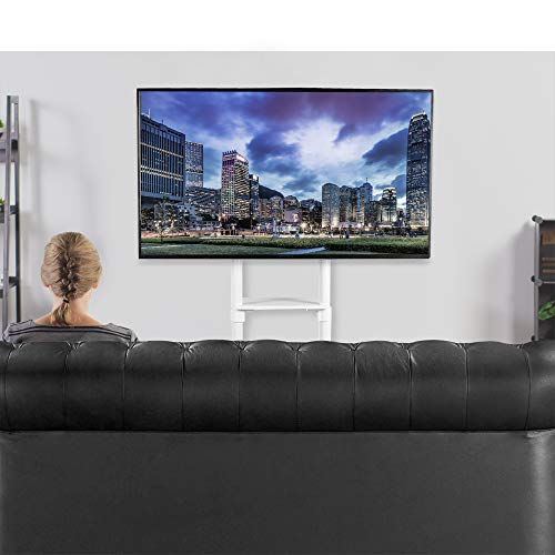 VIVO Premium TV Cart for 32-88" Screens up to 154 lbs, White, STAND-TV02PW