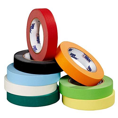 Aviditi Tape Logic 1 Inch x 60 Yards, General Purpose Colored Masking Tape, Light Blue (Pack of 36) - Great for Home, Office, Arts, Crafts, DIY, Labeling and Coding