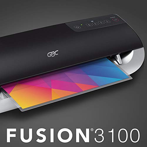 GBC Thermal Laminator Machine, Fusion 3100L, 12 Inch, 1 Min Warm-up, 3-7 Mil, with 30 EZUse Laminating Pouches (1703076AF)