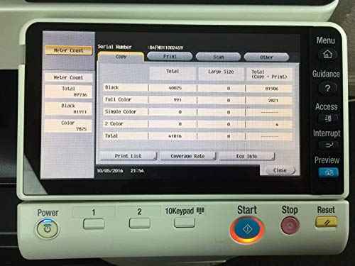 Konica Minolta Bizhub C224 Copier Printer Scanner Finisher Low 89k w/ 7k Color (Certified Refurbished)