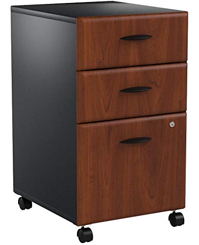 Bush Business Furniture WC94453PSU Series A 3 Drawer Mobile File Cabinet, Hansen Cherry/Galaxy