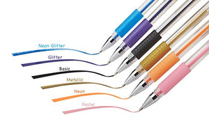 ECR4Kids GelWriter Gel Pens Set Premium Multicolor set in Stadium Stand (100-Count)