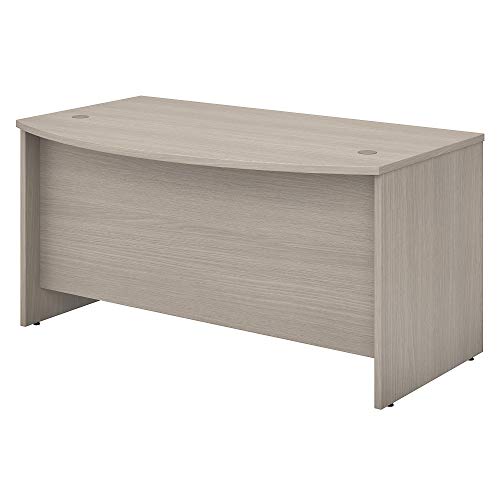 Bush Business Furniture Studio C Bow Front Desk, 60W, Sand Oak