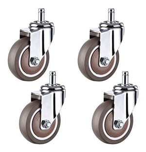 IkiCk Heavy Duty Furniture Casters 4X Office Chair Moving Caster Wheels - Universal Size 75mm/3inch
