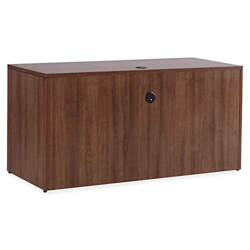 Lorell LLR69970 Essentials Series Walnut Credenza Shell