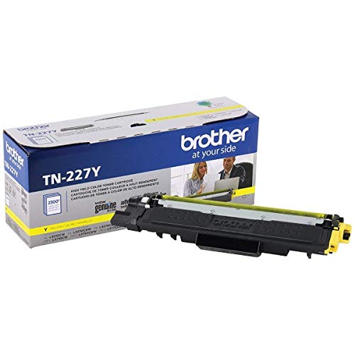 Brother Genuine TN227BK, TN227C, TN227M, TN227Y High Yield Black/Cyan/Magenta/Yellow Toner Cartridge Set, TN227