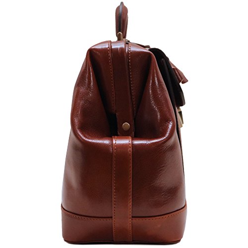 Cenzo Leather Doctor Style Briefcase Bag