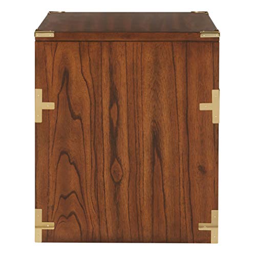 OSP Home Furnishings Wellington 2-Drawer File Cabinet, Toasted Wheat