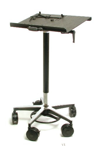 Mobile Desk Vision Laptop Computer Cart on Wheels Includes 4" Casters, 22" Top, 26" Wheel Base, Foot Adjustable Height