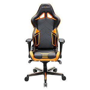 DXRacer OH/RV131/NO Racing Series Black and Orange Gaming Chair - Includes 2 Free Cushions