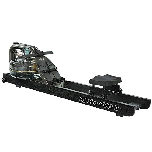 First Degree Fitness Apollo II Reserve AR Indoor Water Rowing Machine, Black