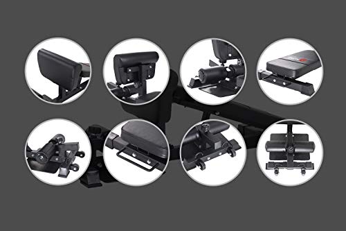 ALTAS Strength 6005B Sissy Squat Black Adjustable Squat Machine Light Commercial Equipment Ab Strength Training Home Gym Workout