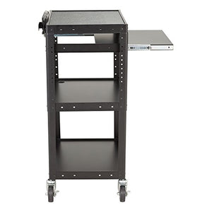 Norwood Commercial Furniture Electric Power AV Cart with Sliding Tray