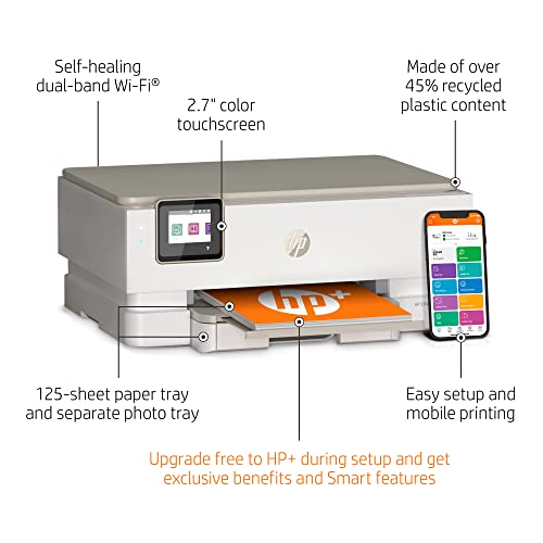 HP Envy Inspire 7255e Wireless Color All-in-One Printer with Bonus 6 Months Instant Ink with HP+ (1W2Y9A)