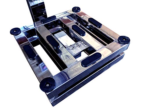 PEC Scales Recycling 304 Stainless Steel Bench Scale/Shipping Scale, NTEP Legal for Trade (12" x 12")