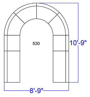 BizChair Black LeatherSoft Reception Configuration, 8 Pieces