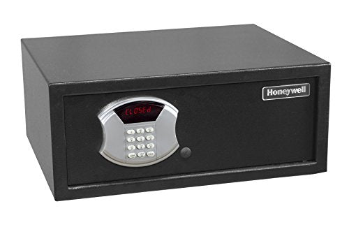 Honeywell Safes & Door Locks - 5105 Low Profile Steel Security Safe with Hotel-Style Digital Lock, 1.14-Cubic Feet, Black
