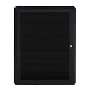 Ghent 2 3/4" x 2" 1-Door Ovation Letter Board, Black Frame (OVK1-BBK)