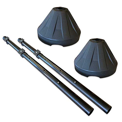 PP2 Tip'n Roll Portable Sign Pole - Black 60" - 2 Pack