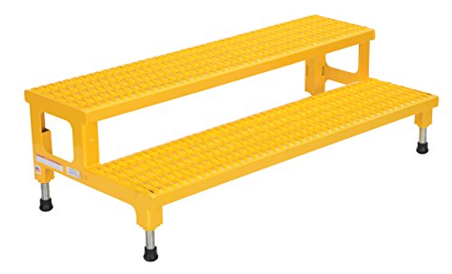 Vestil Adjustable Step Mate Stand, Steel, 48" Width, 24" Depth, 500 lbs Capacity