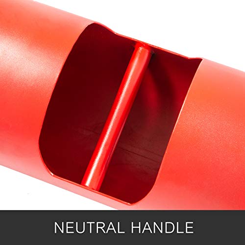 Happybuy Log Bar, Powerlifting Log Press Bar, Log Lift Bar Commercial Grade Strength Equipment for Commercial and Home Weight Lifting, 12Inch, Red