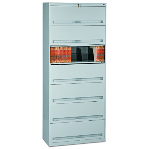 Tennsco FS371LLGY Closed Fixed Shelf Lateral File, 36w x 16 1/2d x 87h, Light Gray