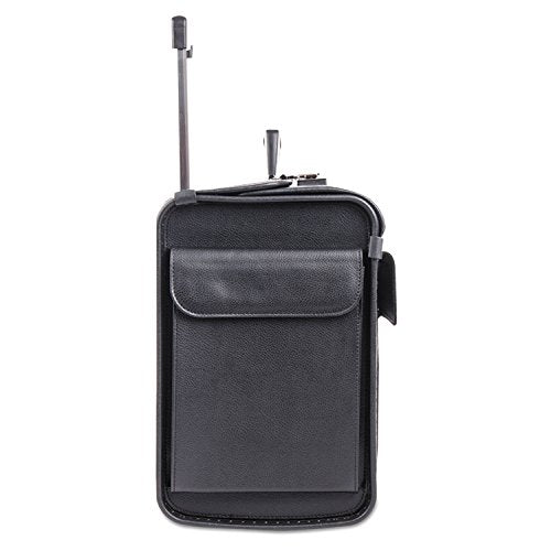 Bond Street 456110BLK Bond Street Collection Catalog Case on Wheels, Koskin, 19 x 9 x 15-1/2, Black