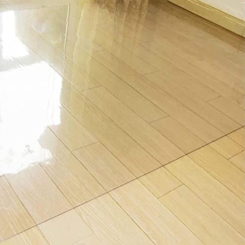 HOBBOY Hard-Floor Chair Mat Protector 1.5mm Clear PVC Non-Slip Rug Pad - Waterproof Table Cover - 120/140/160cm Wide Multi