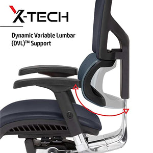 X-Chair X-Tech Executive Chair - Cooling Gel M-Foam Seat, Lower Back Support