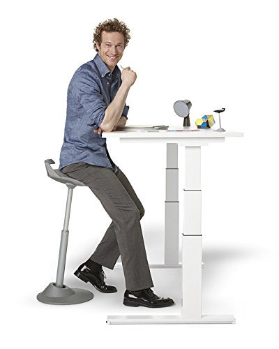 AERIS Muvman sit-stand stool (Red seat/black base)