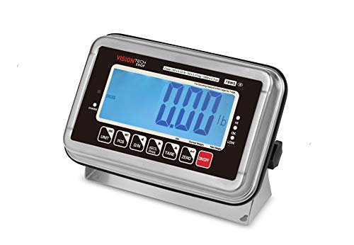 VisionTechShop Stainless Steel Bench Scale, 200lb Capacity, NTEP Legal for Trade