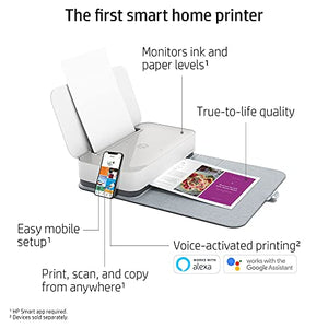 HP Tango X Smart Wireless Printer with Indigo Linen -cover – Mobile Remote Print, Scan, Copy, HP Instant Ink (3DP64A)