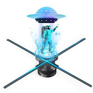 WANTHER 3D Hologram Fan with WiFi, Bluetooth, Remote - 27.5" Display for Business and Holidays