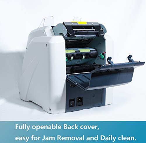 Ribao BCS-160 Two-Pocket Mixed Denomination Money Counter, Bank Grade Multi Currency Cash Bill Counter & Sorter with Reject Pocket Serial Number 2-Year Warranty