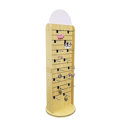 FixtureDisplays Double Sided Slatwall Rotating Display Floor Standing Rack - Model 10309-NPF