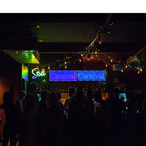 WiFi LED Sign, Programmable LED Signs P13 SMD 7 Color Scrolling Led Signs 39"x14" High Brightness Outdoor LED Advertising Display Board