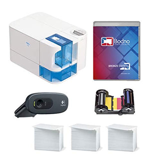 Nisca PR-C101 ID Card Printer & Complete Supplies Package with Bodno Software