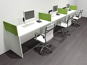 UTM Furniture Modern Acoustic Divider Workstation Desk Set, 3-Person - of-CPN-SPRA5