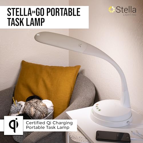Stella Lighting Portable Task Lamp - Dimmable, Custom Color Temperature, Adjustable, Remote Controlled Standing Lamp
