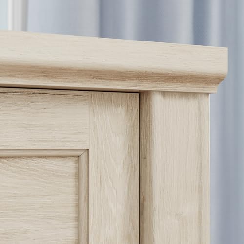 Sauder Hammond Lateral File Cabinet, Chalk Oak Finish, 32.87" x 20.55" x 30.0