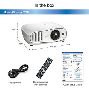 Epson Home Cinema 3700 1080p 3LCD Home Theater Projector