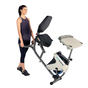 EXERPEUTIC 2500 Bluetooth 3 Way Adjustable Desk Recumbent Exercise Bike